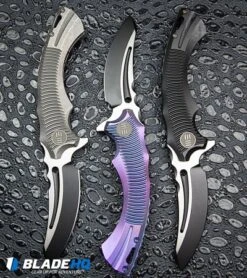 We Knife Co. Sea Monster Frame Lock Knife Gray Ti (3.3" Black) 713C 9 We Knife Co. Sea Monster Frame Lock Knife Gray Ti (3.3" Black) 713C -We Knife Co. 3