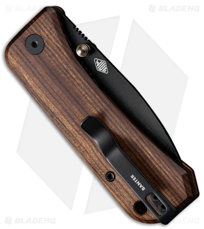 WE Knife Banter Liner Lock Knife Wood (3" Black SW ) 2004K 2 WE Knife Banter Liner Lock Knife Wood (3" Black SW ) 2004K - Image 2