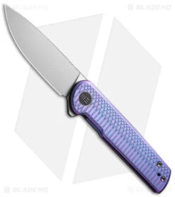 WE Knife Co. Charith Frame Lock Knife Purple Ripple Ti (3" BB) WE20056-2