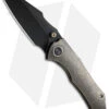 WE Knife Co. High-Fin Frame Lock Knife Bronze Titanium (3" Black SW) WE22005-2