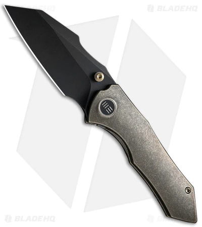 WE Knife Co. High-Fin Frame Lock Knife Bronze Titanium (3" Black SW) WE22005-2 1 WE Knife Co. High-Fin Frame Lock Knife Bronze Titanium (3" Black SW) WE22005-2