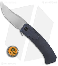 WE Knife Co. Shuddan Frame Lock Knife Blue Titanium (3.48" Satin) WE21015-2 -We Knife Co. WE KNife Co Shuddan FLK Blue Ti 3in Satin BHQ 145873 td size