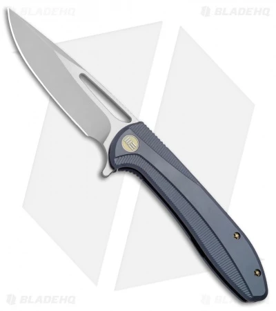 We Knife Co. Cirrus 615D Frame Lock Knife Blue Titanium (3.7" BB/Satin) 1 We Knife Co. Cirrus 615D Frame Lock Knife Blue Titanium (3.7" BB/Satin)