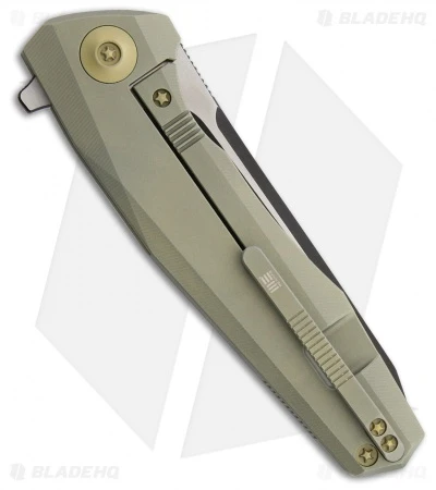 WE Knife Co. 603G Frame Lock Knife Green Titanium (3.6" Black/Satin) 2 WE Knife Co. 603G Frame Lock Knife Green Titanium (3.6" Black/Satin) - Image 2