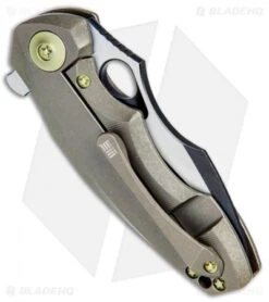 WE Knife Co. 605L Frame Lock Knife Bronze Titanium (3" Two-Tone) -We Knife Co. WE Knife Co 605L FL Bronze Ti Black Satin BHQ 77702 jr side 2