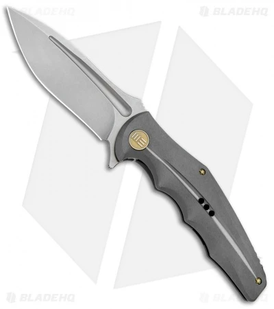 WE Knife Co. 608O Frame Lock Knife Grey Titanium (4" Stonewash) 1 WE Knife Co. 608O Frame Lock Knife Grey Titanium (4" Stonewash)