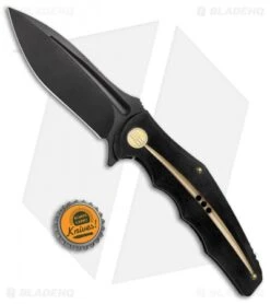 WE Knife Co. 608R Frame Lock Knife Black Titanium (4" Black Stonewash) -We Knife Co. WE Knife Co 608R FL Black Black SW BHQ 85491 jr bottlecap