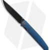 WE Knife Co. 618E Frame Lock Knife Blue Titanium (3.8" Black Stonewash)