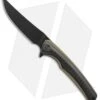 WE Knife Co. 704CF-I Liner Lock Knife CF/Gold Ti (3.6" Black Stonewash)