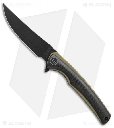 WE Knife Co. 704CF-I Liner Lock Knife CF/Gold Ti (3.6" Black Stonewash) 1 WE Knife Co. 704CF-I Liner Lock Knife CF/Gold Ti (3.6" Black Stonewash)