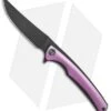 WE Knife Co. 704F Liner Lock Knife Purple Ti (3.6" Black Stonewash)