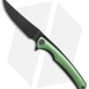 WE Knife Co. 704H Liner Lock Knife Green Ti (3.6" Black Stonewash)