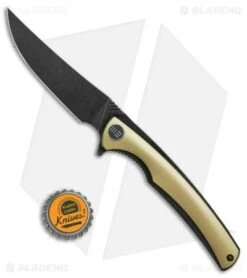 WE Knife Co. 704I Liner Lock Knife Gold Ti (3.6" Black Stonewash) 7 WE Knife Co. 704I Liner Lock Knife Gold Ti (3.6" Black Stonewash) -We Knife Co. WE Knife Co 704I gold ti black sw BHQ 75622 er bottlecap jr