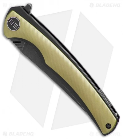 WE Knife Co. 704I Liner Lock Knife Gold Ti (3.6" Black Stonewash) 2 WE Knife Co. 704I Liner Lock Knife Gold Ti (3.6" Black Stonewash) - Image 2