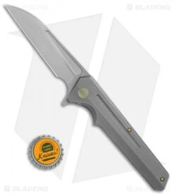 WE Knife Co. 705C Frame Lock Knife Gray Titanium (3.6" Hand Rubbed) -We Knife Co. WE Knife Co 705C gray ti hand rubbed BHQ 68400 jr bottlecap