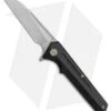WE Knife Co. 705E Frame Lock Knife Black Titanium (3.6" Hand Rubbed)
