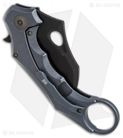 WE Knife Co. 708A Karambit Frame Lock Knife Blue Ti (3.6" Black SW) 3 WE Knife Co. 708A Karambit Frame Lock Knife Blue Ti (3.6" Black SW) - Image 3