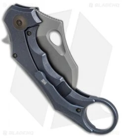 WE Knife Co. 708B Karambit Frame Lock Knife Blue Ti (3.6" Stonewash) -We Knife Co. WE Knife Co 708B karambit blue ti sw BHQ 68697 er side
