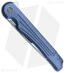 WE Knife Co. Array Frame Lock Knife Blue Ti (3.7" Stonewash) 718B -We Knife Co. WE Knife Co Array Blue Ti SW 718B BHQ 79847 er spine