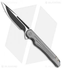 WE Knife Co. Array Frame Lock Knife Gray Ti (3.7" Black) 718C