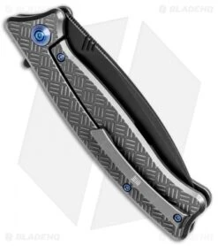 WE Knife Co. Balaenoptera Frame Lock Knife Gray Ti (3.5" Black) 712C -We Knife Co. WE Knife Co Balaenoptera FL Gray Ti Black 712C BHQ 77536 jr side