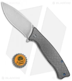 WE Knife Co. Balaenoptera Frame Lock Knife Gray Ti (3.5" Stonewash) 712D -We Knife Co. WE Knife Co Balaenoptera FL Gray Ti SW 712D BHQ 77537 jr bottlecap 1