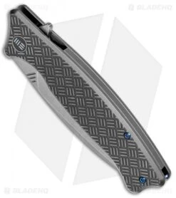 WE Knife Co. Balaenoptera Frame Lock Knife Gray Ti (3.5" Stonewash) 712D -We Knife Co. WE Knife Co Balaenoptera FL Gray Ti SW 712D BHQ 77537 jr spine