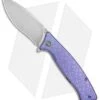 WE Knife Co. Balaenoptera Frame Lock Knife Purple Ti (3.5" Stonewash) 712B