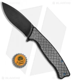 WE Knife Co. Balaenoptera Frame Lock Knife Black/Gray Ti (3.5" Black) 712E -We Knife Co. WE Knife Co Balaenoptera FL White Black Ti Black 712E BHQ 77540 jr bottlecap 1