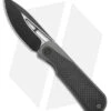 WE Knife Co. Baloo Frame Lock Knife Black Ti/Twill CF (3.3" Black SW) WE21033-2