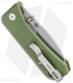 WE Knife Co. Banter Liner Lock Knife OD Green G-10 (2.9" Stonewash) -We Knife Co. WE Knife Co Banter LL OD Green G 10 Sandwash BHQ 107060 jr side