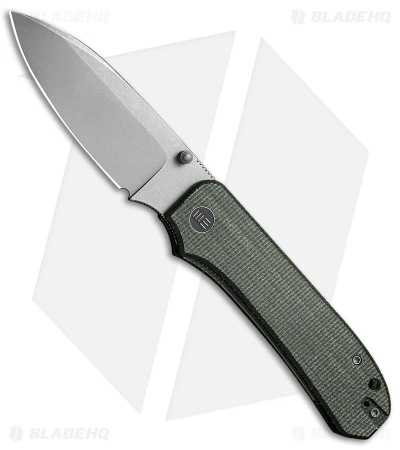 WE Knife Co. Big Banter Liner Lock Knife Green Micarta (3.69" SW 20CV) WE21045-2 1 WE Knife Co. Big Banter Liner Lock Knife Green Micarta (3.69" SW 20CV) WE21045-2