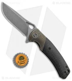 WE Knife Co. Bishop Flipper Folding Knife Bronze Ti/CF (3.5" Stonewash) 903C -We Knife Co. WE Knife Co Bishop Flipper Folding Bronze Ti CF SW 903C BHQ 93826 jr bottlecap