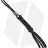 WE Knife Co. Black Tied Paracord Lanyard W/ Gray Titanium Bead