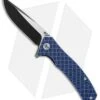 WE Knife Co. Blitz Liner Lock Knife Blue G-10 (3.4" Black SW) 711A