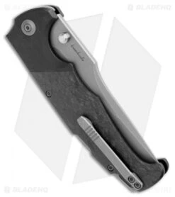 WE Knife Co. Blocao Lock Back Knife BSW Ti/Shred CF (4.2" Stonewash) 920B -We Knife Co. WE Knife Co Blocao LB BSW Ti Shred CF SW 920B BHQ 103132 jr side