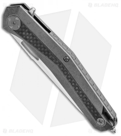 WE Knife Co. Caliber Frame Lock Knife Titanium/CF (3.45" Satin) 808B 2 WE Knife Co. Caliber Frame Lock Knife Titanium/CF (3.45" Satin) 808B - Image 2