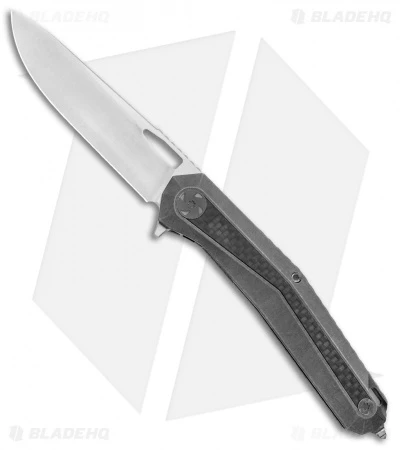 WE Knife Co. Caliber Frame Lock Knife Titanium/CF (3.45" Satin) 808B 1 WE Knife Co. Caliber Frame Lock Knife Titanium/CF (3.45" Satin) 808B