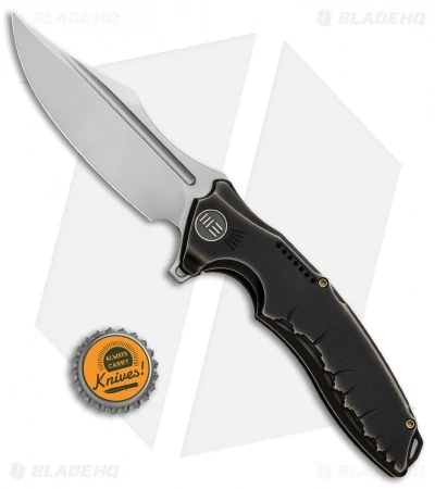 WE Knife Co. Chimera Frame Lock Knife Bronze/Black Ti (3.9" Hand Satin) 814A 4 WE Knife Co. Chimera Frame Lock Knife Bronze/Black Ti (3.9" Hand Satin) 814A - Image 4