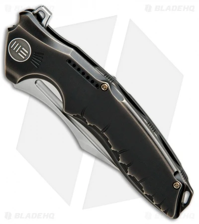 WE Knife Co. Chimera Frame Lock Knife Bronze/Black Ti (3.9" Hand Satin) 814A 2 WE Knife Co. Chimera Frame Lock Knife Bronze/Black Ti (3.9" Hand Satin) 814A - Image 2