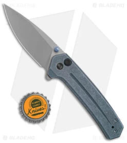 WE Knife Co. Culex Button Lock Knife Blue Titanium (3" BB) 21026B-4 -We Knife Co. WE Knife Co Culex Button Lock Blue Ti BB BHQ 144139 jr bottlecap