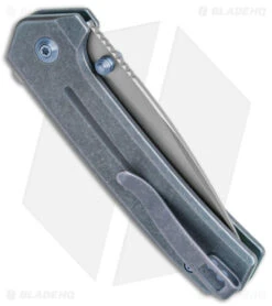 WE Knife Co. Culex Button Lock Knife Blue Titanium (3" BB) 21026B-4 -We Knife Co. WE Knife Co Culex Button Lock Blue Ti BB BHQ 144139 jr side