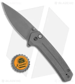 WE Knife Co. Culex Button Lock Knife Gray Titanium (3" SW) 21026B-1 -We Knife Co. WE Knife Co Culex Button Lock Gray Ti SW BHQ 144135 jr bottlecap