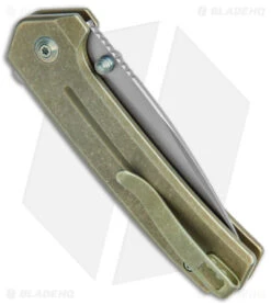 WE Knife Co. Culex Button Lock Knife Green Titanium (3" BB) 21026B-5 -We Knife Co. WE Knife Co Culex Button Lock Green Ti BB BHQ 144140 jr side
