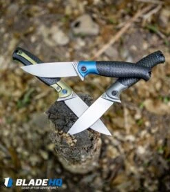 WE Knife Co. Deacon Flipper Knife Ti/CF Blue (3.25" Bead Blast) 901B -We Knife Co. WE Knife Co Deacon Flipper Knife Ti CF Blue Bead Blast 901B BHQ 93249 kp forest life web