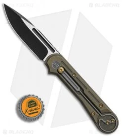 WE Knife Co. Double Helix Slide Lock Knife Bronze Ti (3.3" Two-Tone) 815A -We Knife Co. WE Knife Co Double Helix Bronze Ti 815A BHQ 85547 er bottlecap