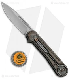 WE Knife Co. Double Helix Slide Lock Knife Bronze Ti (3.3" Stonewash) 815B -We Knife Co. WE Knife Co Double Helix Slide Lock Bronze Ti SW 815B BHQ 87617 jr bottlecap