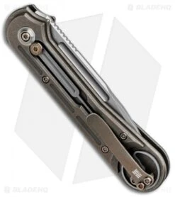 WE Knife Co. Double Helix Slide Lock Knife Bronze Ti (3.3" Stonewash) 815B -We Knife Co. WE Knife Co Double Helix Slide Lock Bronze Ti SW 815B BHQ 87617 jr side