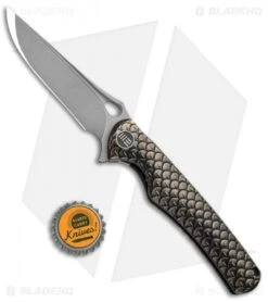 WE Knife Co. Drakon Integral Frame Lock Knife Bronze Ti (3.4" Stonewash) 819A 7 WE Knife Co. Drakon Integral Frame Lock Knife Bronze Ti (3.4" Stonewash) 819A -We Knife Co. WE Knife Co Drakon Inegral FL Bronze Ti SW 819A BHQ 92534 jr bottlecap