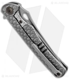 WE Knife Co. Drakon Integral Frame Lock Knife Gray Ti (3.4" Stonewash) 819C -We Knife Co. WE Knife Co Drakon Integral FL Gray Ti SW 819C BHQ 92536 jr side